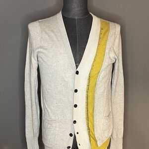 Diesel Black Gold men's linen cardigan sweater